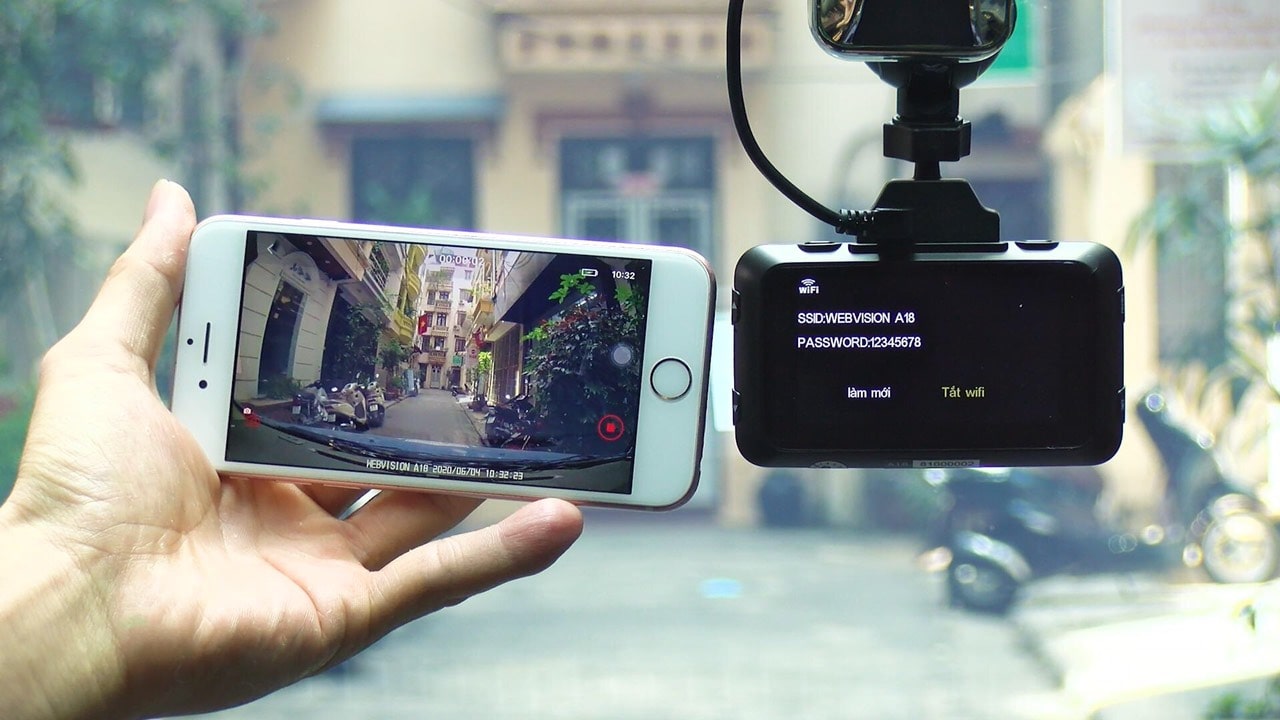 webvision a18 camera giám sát hành trình xe hơi cao cấp