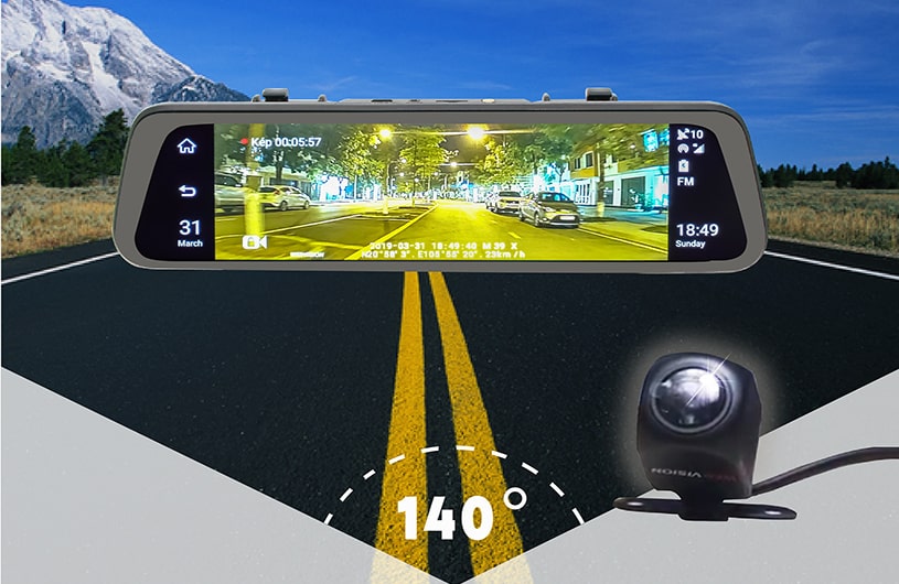 webvision m39x ghi hình siêu nét trước và sau xe